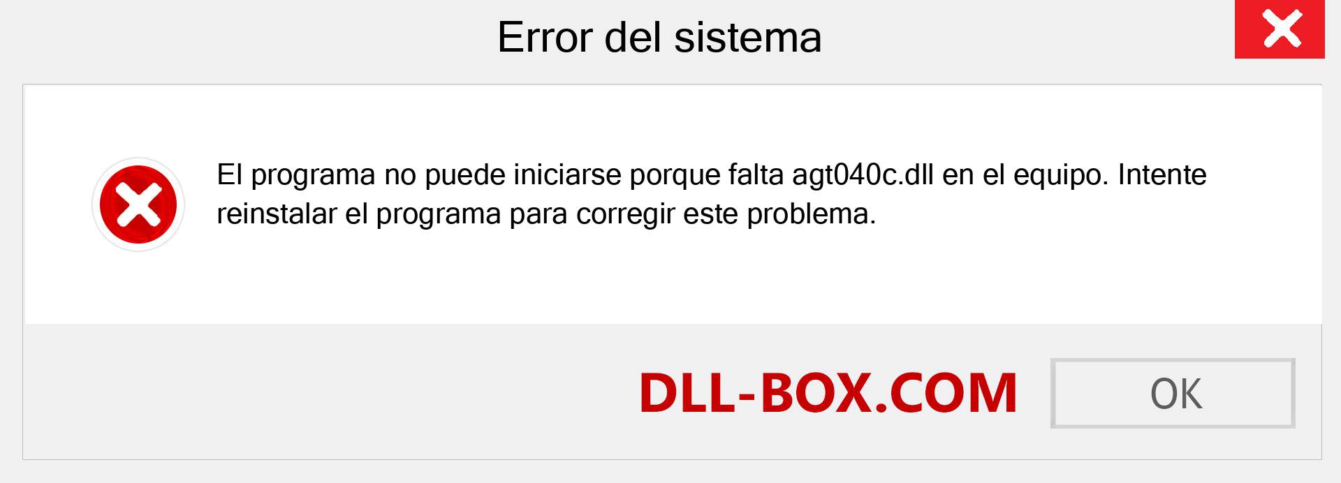 ¿Falta el archivo agt040c.dll ?. Descargar para Windows 7, 8, 10 - Corregir agt040c dll Missing Error en Windows, fotos, imágenes